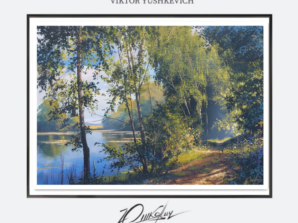 编号033独家限量白俄罗斯画家维克多·尤什科维奇馆藏级 复刻油画