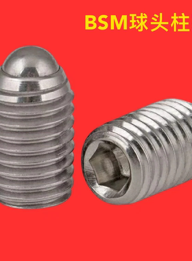 不锈钢定位珠 替代米思米球头柱塞   BSM3/4/5/6/8/10/12/16