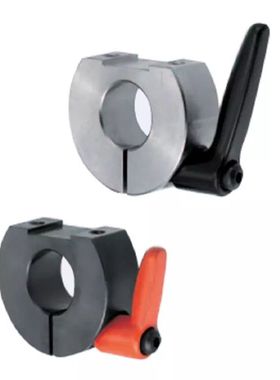 铝合金光轴固定环 D形切割紧凑型带固定安装把手铝抱箍轴套SCDKJL