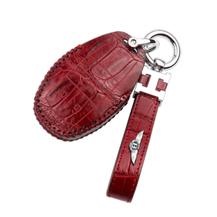 2223款宾利添越钥匙套保护壳飞驰欧陆慕尚高档男女士汽车真皮包扣