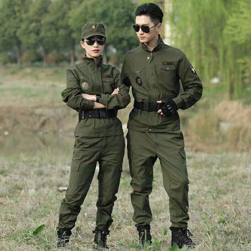 纯棉工作服军迷套装劳保服长袖男