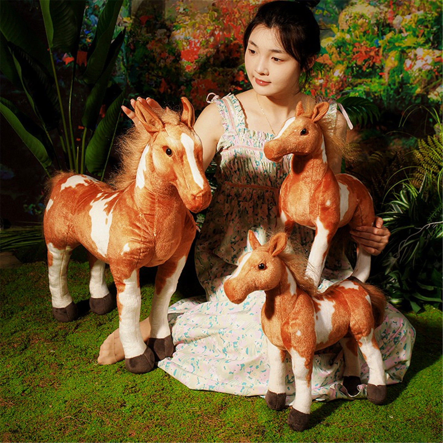 大号仿真马玩偶毛绒玩具小马驹公仔动物模型拍摄道具摆件生日礼物,玩具/童车/益智/积木/模型,毛绒/玩偶/公仔/布艺类玩具,淘宝优惠券,粉丝福利购,淘宝优惠卷