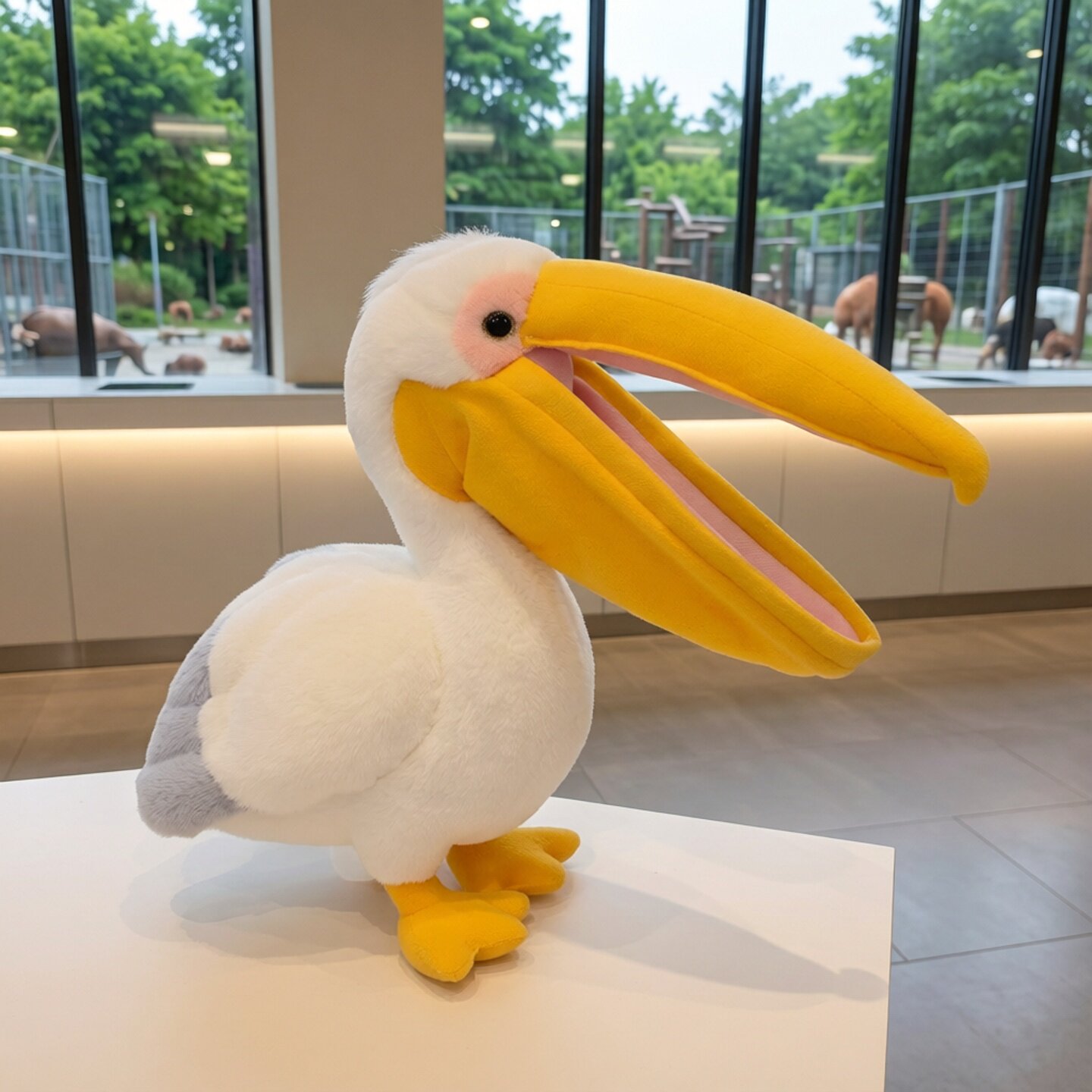 仿真动物公仔大嘴鸟类玩偶模型动物园纪念品收藏毛绒玩具生日礼物