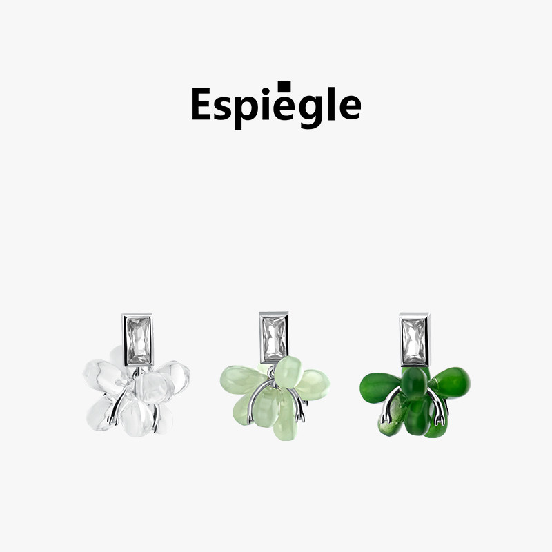Espiegle晚翠山房系列sitka松葡萄耳钉