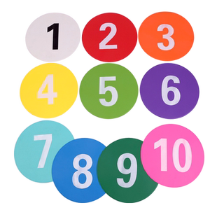 30cm数字平面标志碟地标垫足球篮球障碍物训练软垫辅助训练标志物