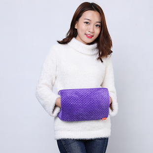 电热水袋布套毛绒拆洗双插手保护热宝套外套单卖暖水袋腰带套子