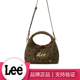 Lee秋冬女格纹条纹斜挎包三角包英伦风手提通勤单肩包