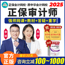 正保会计网校2025年初级中级审计师网课李斌课程课件教材真题