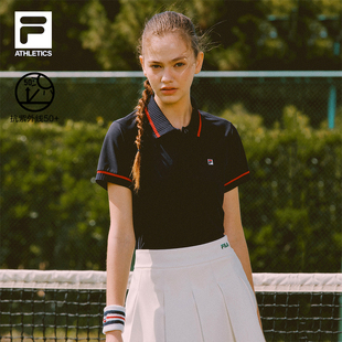 网球运动防晒上衣 FILA 斐乐官方女子大满贯POLO衫 2025秋季 新款