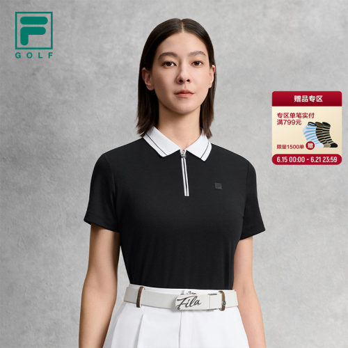 FILA斐乐高尔夫短袖POLO衫女