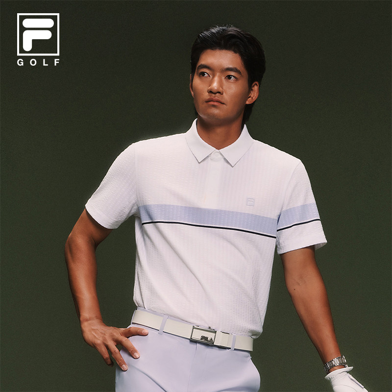 FILA斐乐男士针织短袖POLO衫