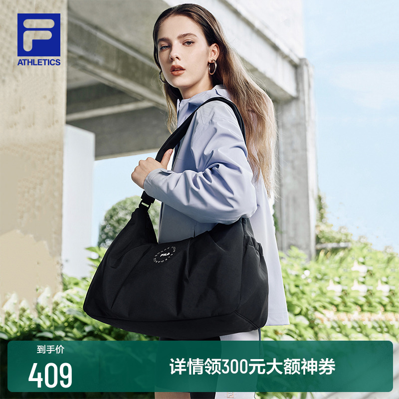 FILA 斐乐官方女包挎包秋季新款时尚健身运动单肩包斜挎包随行包
