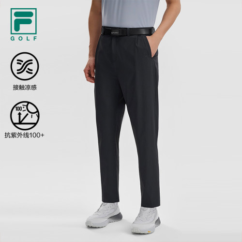 FILA 斐乐高尔夫男裤梭织长裤2026夏季新款运动裤防晒凉感裤子