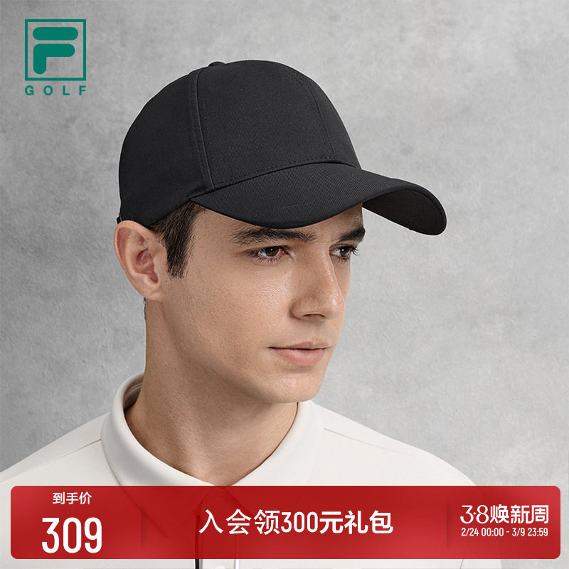 FILA 斐乐官方高尔夫男帽棒球帽2026春季新款运动帽遮阳帽鸭舌帽