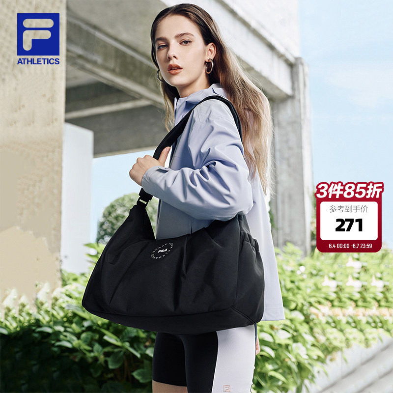 FILA 斐乐官方女包挎包秋季新款时尚健身运动单肩包斜挎包随行包