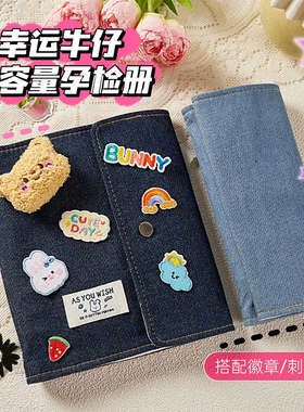 孕检收纳册产检资料收纳册便携报告单A5A4蛇宝宝孕妈妈孕期检查单收集册B超单收纳册收纳袋孕妇活页夹档案册