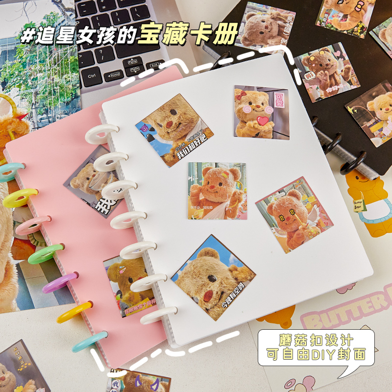 可爱蘑菇扣卡册拍立得相册