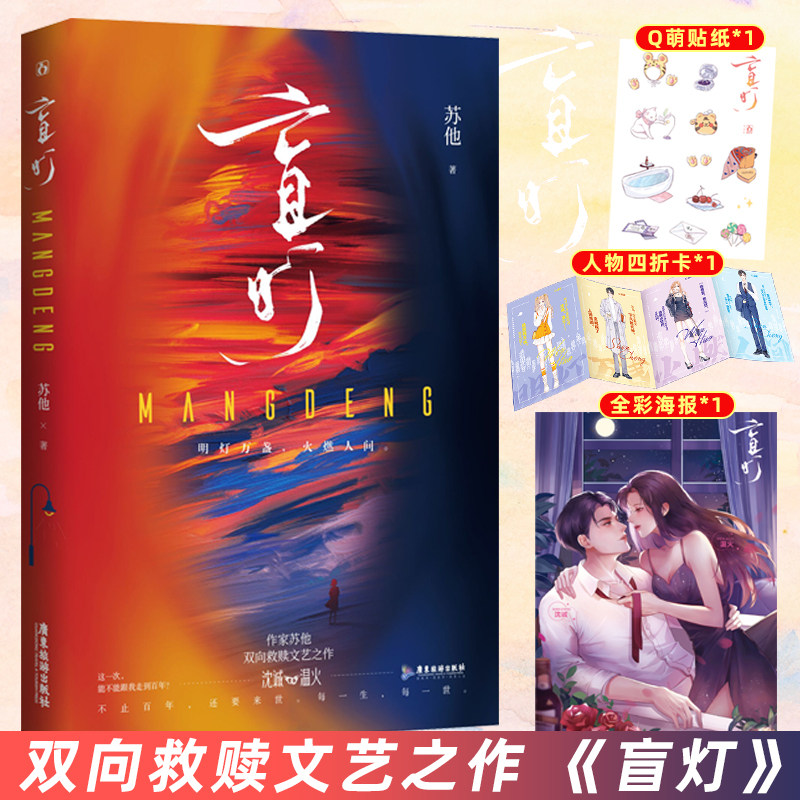 盲灯 苏他作品已完结花火双向救赎治愈情深言情小说书籍沈诚x温火赠