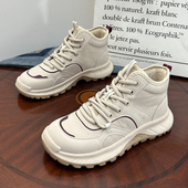 加绒软皮旅游鞋 防滑百搭舒适跑步鞋 水上漂运动鞋 时尚 2025冬季 新款