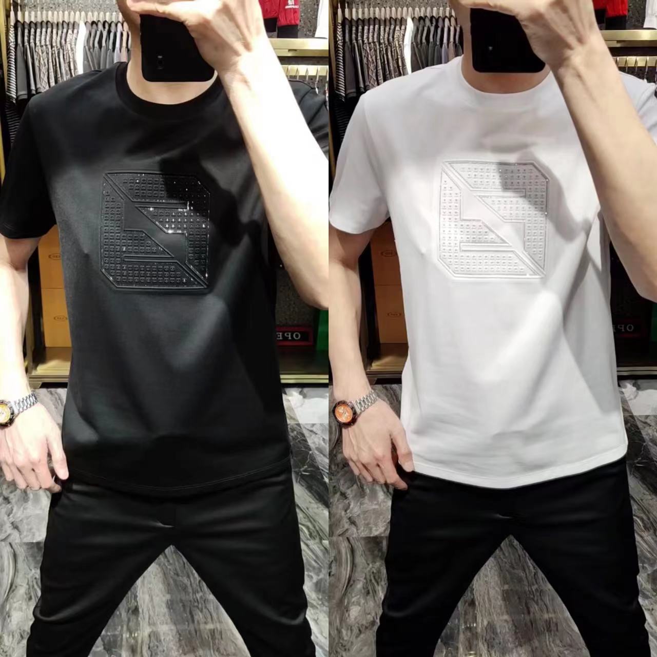 2023夏季新款男士圆领短袖