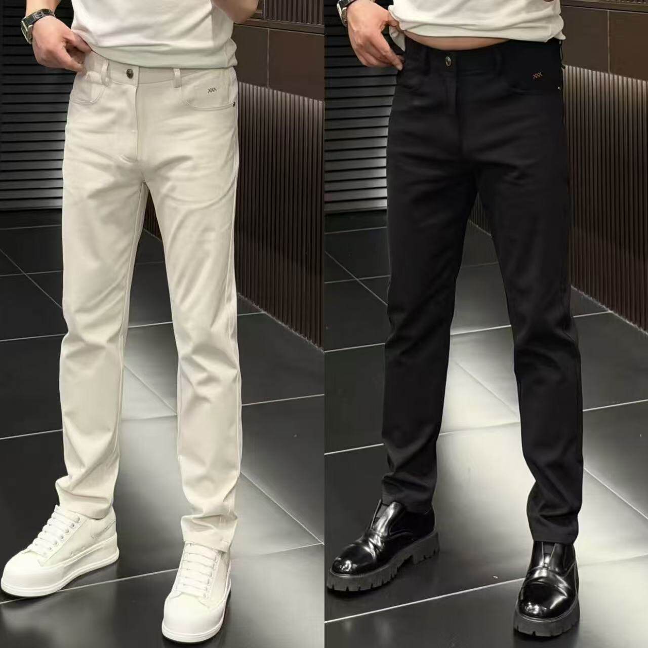 春季男士休闲裤直筒裤高级感百搭商务长裤舒适男款吧百搭休闲裤