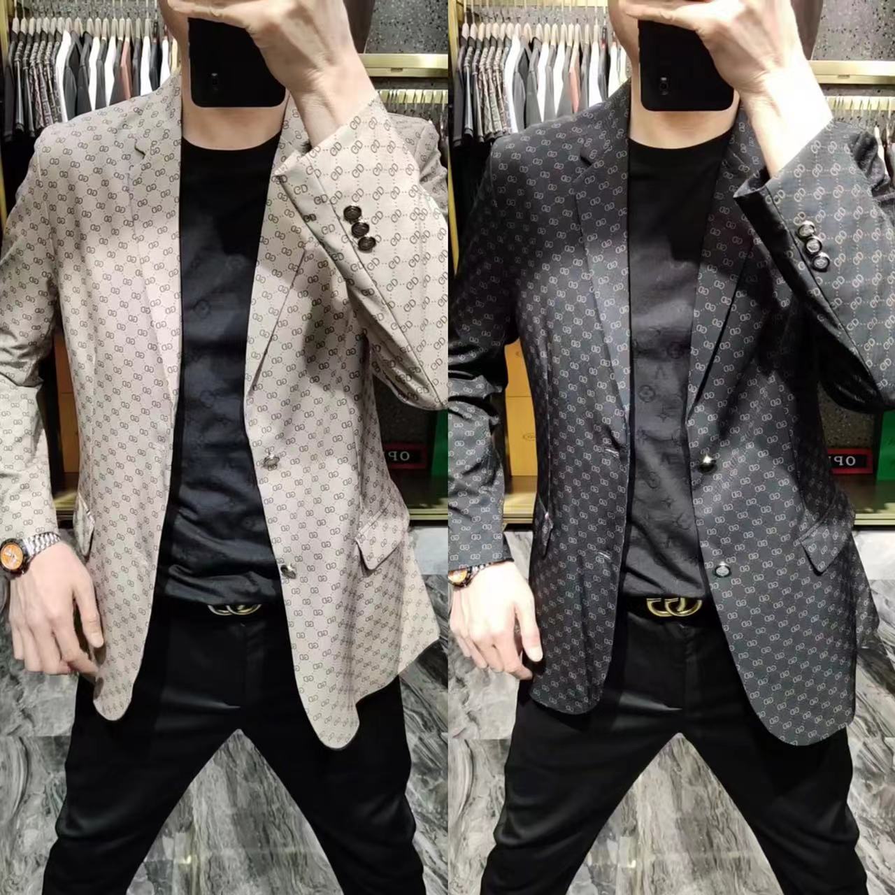 春季男士时尚百搭西服