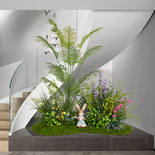 仿真绿植造景花艺场景布置