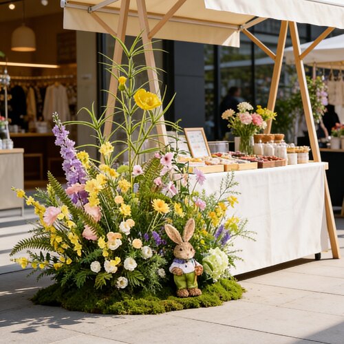 莫奈花园仿真花装饰摆件