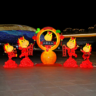 2026新年马雕塑春节元 饰大摆件 旦商场景区售楼部文旅街道吉祥物装