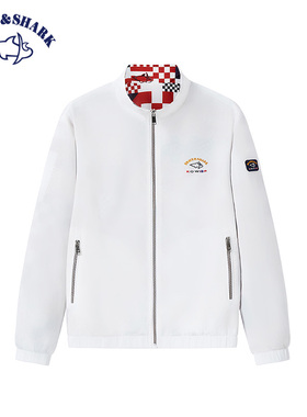 BRAVE&SHARK/勇士鲨鱼25春秋款上衣两面穿夹克宽松立领男外套时尚