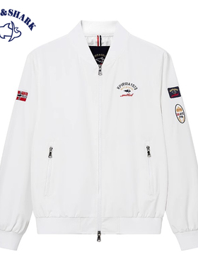 BRAVE&SHARK/勇士鲨鱼棒球领夹克男25秋季休闲刺绣外套运动复古风