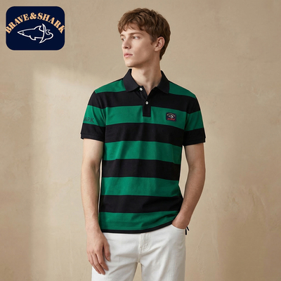 勇士鲨鱼夏季新款刺绣短袖T恤