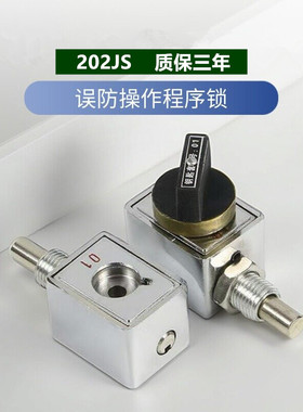202JS程序锁高压环网柜两锁一钥匙固体柜防误操作锁高品质锁芯2锁
