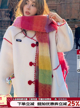 CLOUD SEASON 彩色围巾 围巾女款2025新款冬春秋围巾韩系氛围感