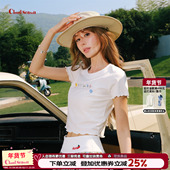 CLOUDSEASON趣味珠花T 漂亮上衣女 女t恤夏爆款 2026新款 短袖