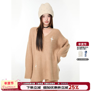 陈都灵同款CLOUDSEASON慵懒风毛衣套装穿搭一整套复古设计感小众