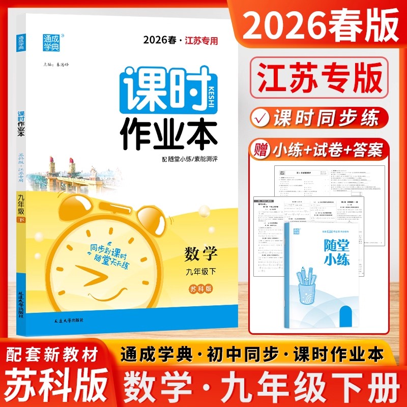 课时作业本九下数学2024版苏科版