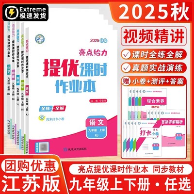 2025新版亮点给力提优课时作业本