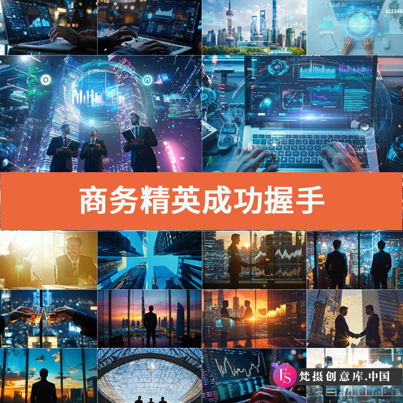 商业精英商务合作与握手成功的商业人士视频素材