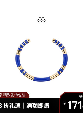 Aurelie Bidermann法国品牌Positano手镯 轻奢镀金复古开口手镯