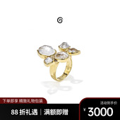 高级复古时尚 Goossens法国品牌Cachemire 5颗圆形宝石戒指 戒指
