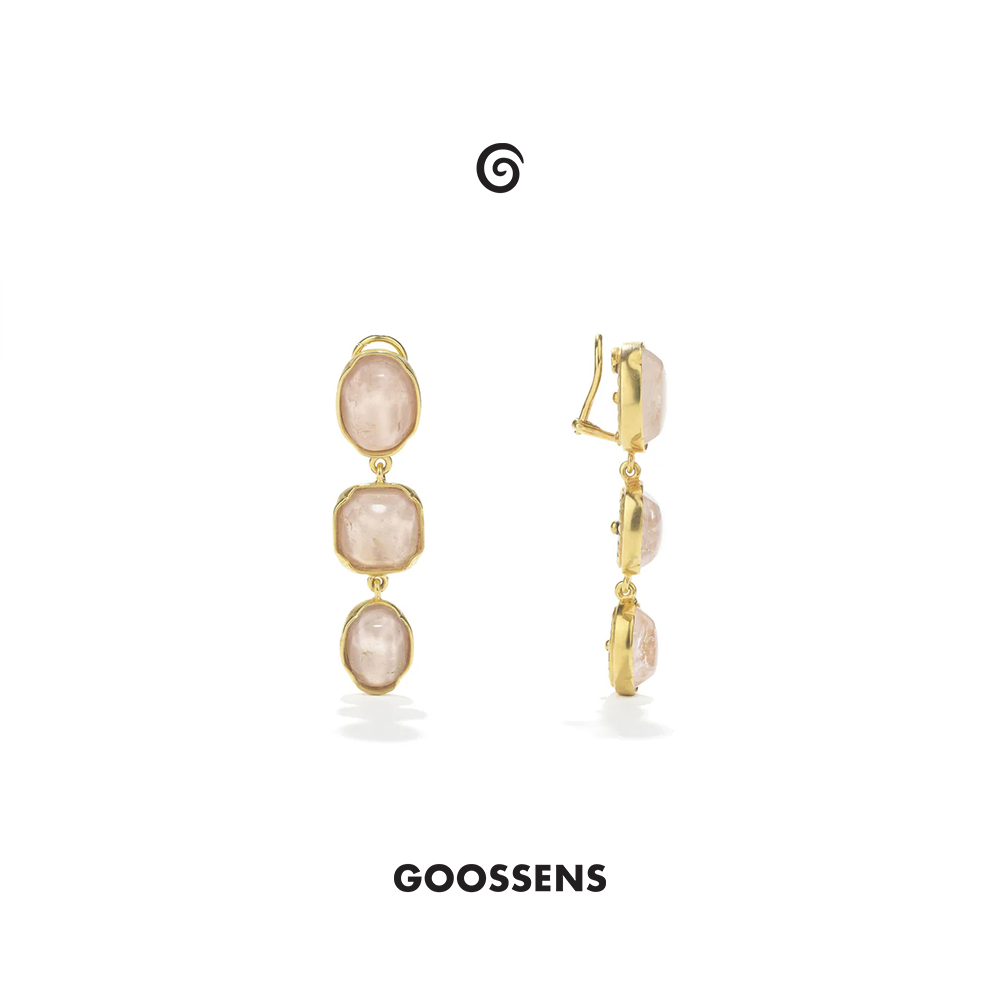 Goossens高级岩石水晶耳坠耳饰