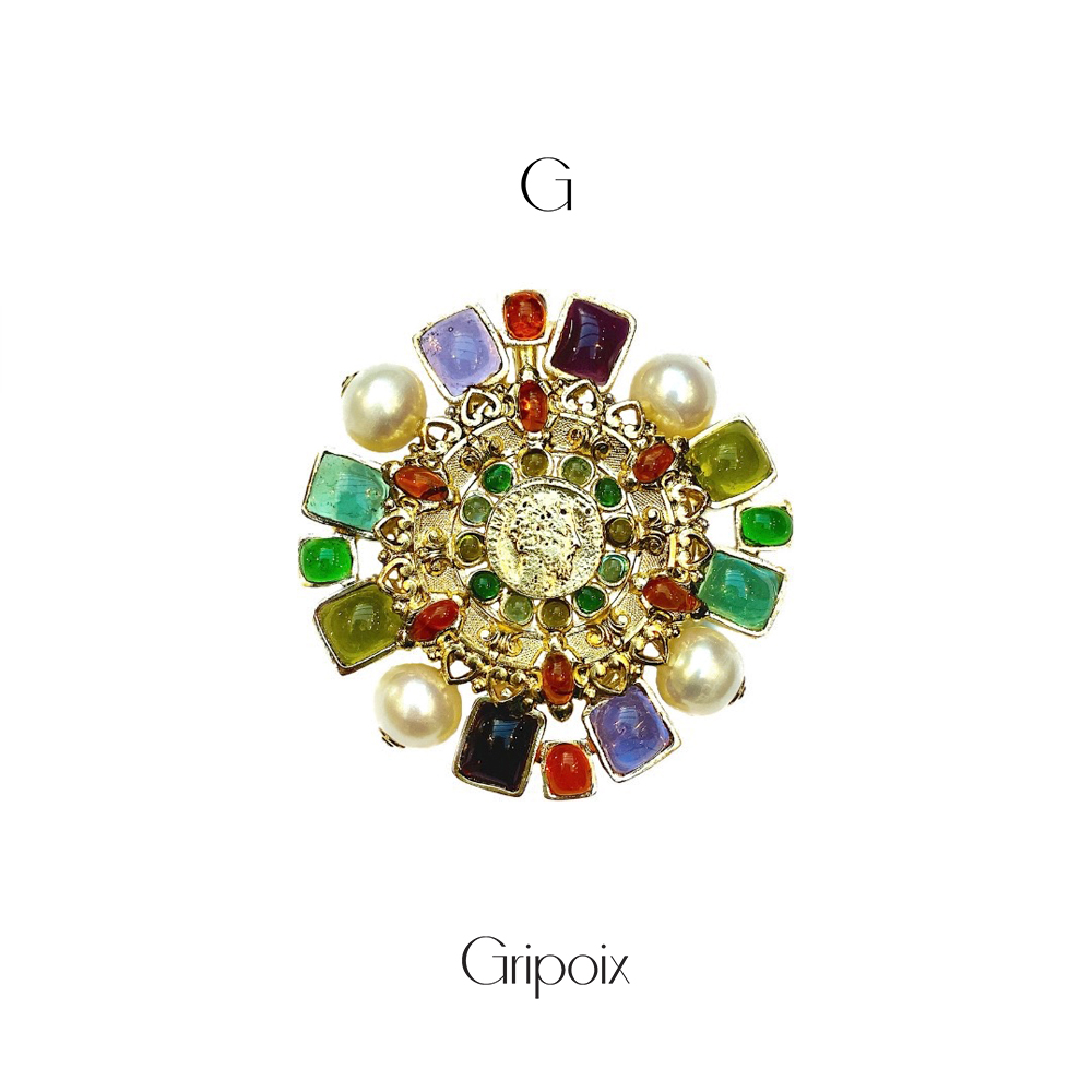Gripoix珍珠胸针轻奢