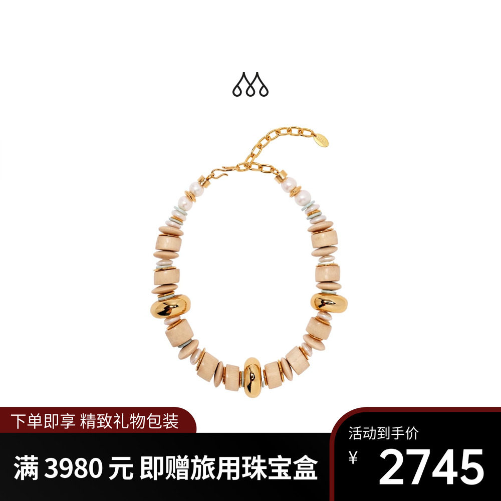 高级小众质感项链奶油色