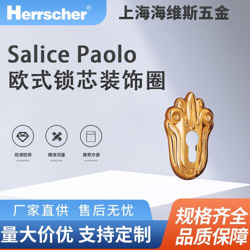 意大利进口Salice Paolo欧式锁芯装饰圈9001BY酒店住宅入户室内门