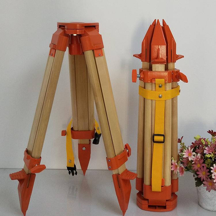 木质水准仪三脚架 经纬仪全站仪实木脚架迷你型高精度 三脚架配件