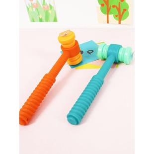 吸盘锤双面锤子儿童识字吸吸乐趣味学习道具英语课堂互动敲打玩具