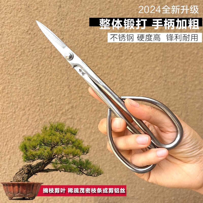 青辰叶芽剪盆景造型制作小枝剪不锈钢剪刀插花艺枝切园艺多功能剪