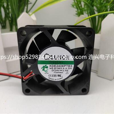 全新台湾建准SUNON KDE2406PTB3 6Cm 6025 24V 2.4W电源散热风扇