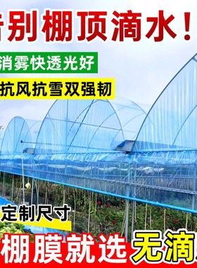 特厚大棚塑料膜无滴膜抗老化po膜农用蔬菜透明防水塑料布保温薄膜